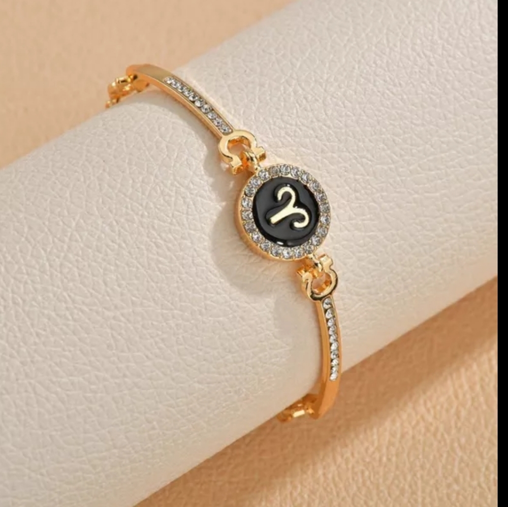 Aries (ram) astrology zodiac sign fashion bracelet